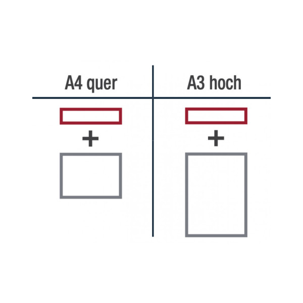 Рамки заголовков магнитные A4/A3 серые Magnetofix Frame TOPSIGN Gray Set (1131801)