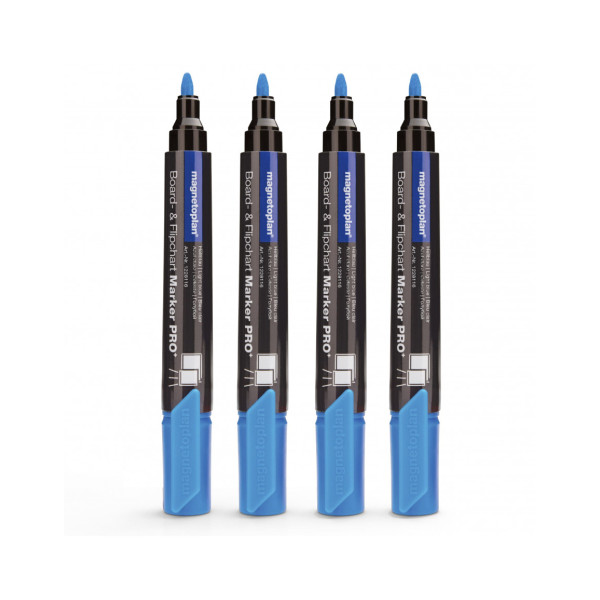 Маркеры универсальные голубые Magnetoplan PRO+ LightBlue Set (1228116)
