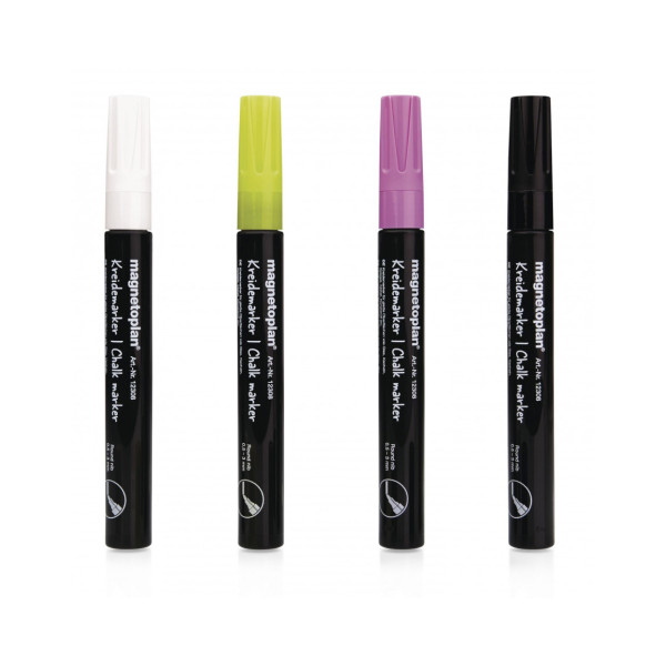 Маркеры меловые разноцветные Magnetoplan Chalk Marker Assorted Set (12308)