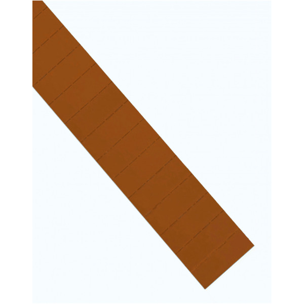Етикетки для карток 60x22 коричневі Magnetoplan Ferrocard Labels Brown Set (1287007)