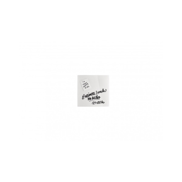 Доска стеклянная магнитно-маркерная 400x400 белая Magnetoplan Glassboard-White (13401000)