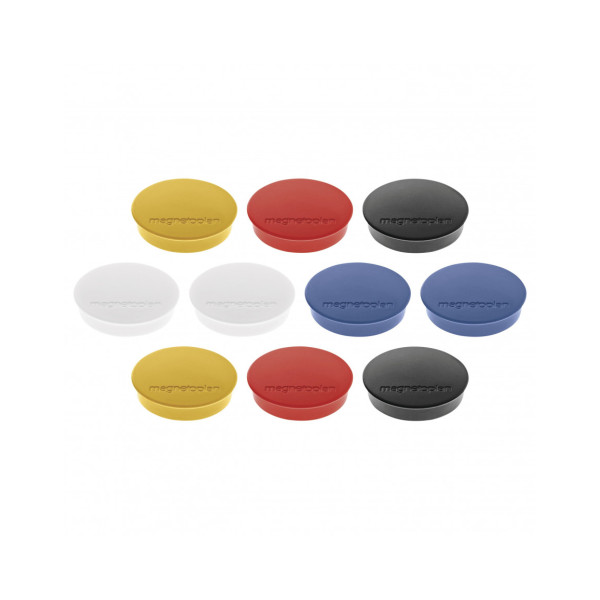 Магниты круглые 30/0.7 разноцветные Magnetoplan Discofix Standard Assorted Set (1664210)