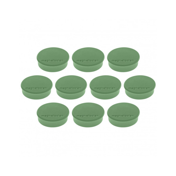 Магниты круглые 24/0.3 зеленые Magnetoplan Discofix Hobby Green Set (1664505)