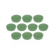 Магниты круглые 24/0.3 зеленые Magnetoplan Discofix Hobby Green Set (1664505)