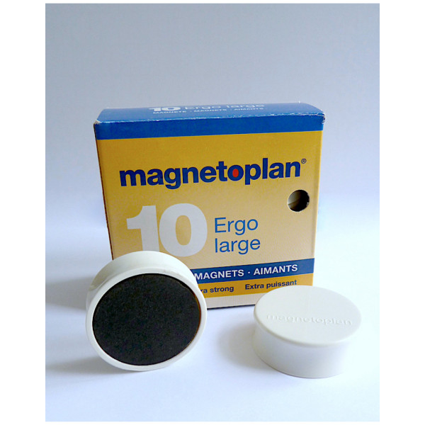 Магниты эргономичные большие 34/2 черные Magnetoplan Ergo Large Black Set (1665012)