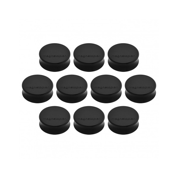 Магниты эргономичные большие 34/2 черные Magnetoplan Ergo Large Black Set (1665012)