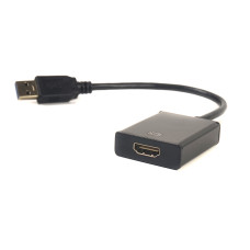Кабель-переходник PowerPlant HDMI female - USB 3.0 M