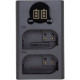 Зарядное устройство с дисплеем PowerPlant Panasonic DL-BLK22 для двух аккумуляторов