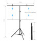 Фон із стійкою Puluz PU5204G Chroma key зелений (100x200см)
