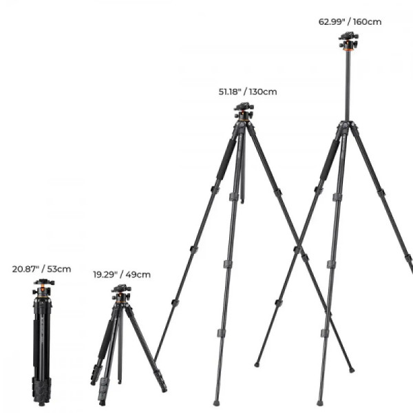 Штатив K&F Concept A234A1+BH-28L (КF09.099)