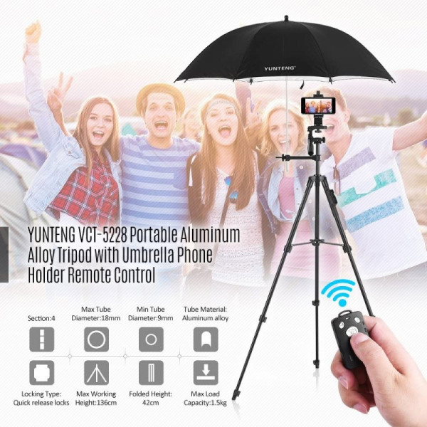 Штатив для смартфона Yunteng VCT-5228RM