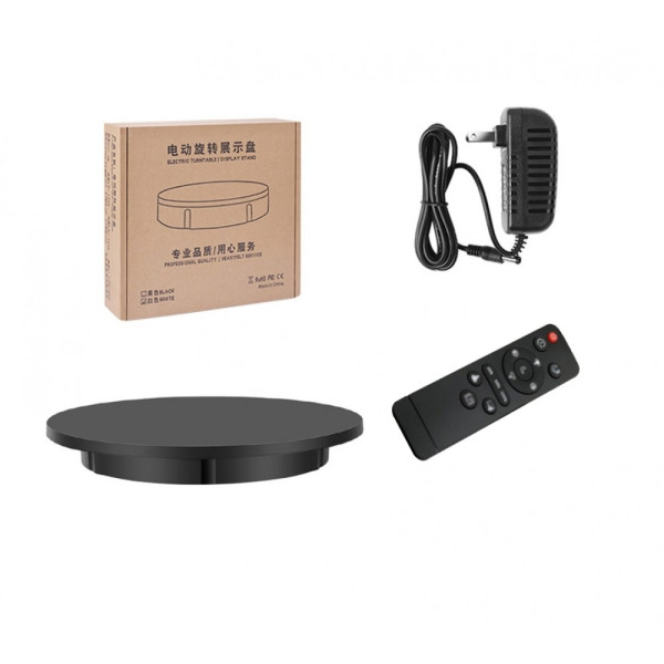 Предметный стол поворотный 60см пульт черный Puluz DCA1536B