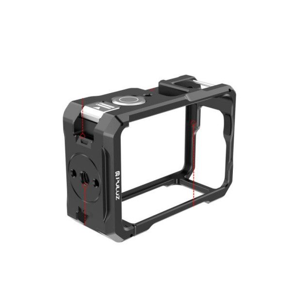 Рамка DJI Action 6 алюминиевая 1/4 холодный ботинок Puluz PU1074B