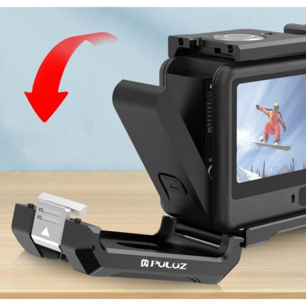Рамка DJI Action 6 алюминиевая 1/4 холодный ботинок Puluz PU1074B