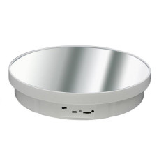 Поворотный стол для съемки 32см белый зеркальный USB/AAA Puluz TBD0606412201A