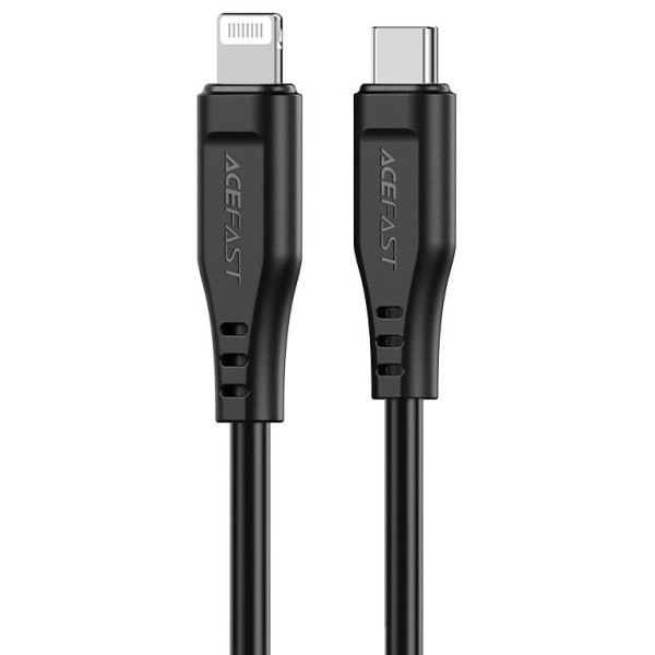 Кабель ACEFAST C3-01 Type-C to iP 3A, 30W, TPE, TPE connectors, Black