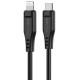 Кабель ACEFAST C3-01 Type-C to iP 3A, 30W, TPE, TPE connectors, Black