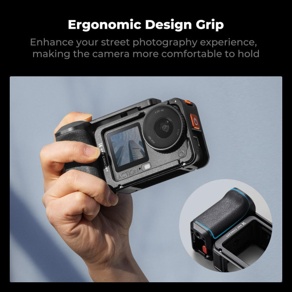 Металлический набор K&F Concept Street Grip Kit для DJI Osmo Action 6 с клеткой и рукояткой (KF12.0036)