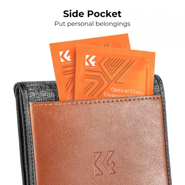 Чохол для фільтрів K&F Concept на 3 кишені 110×106 мм, під фільтри до 82 мм (KF13.138)