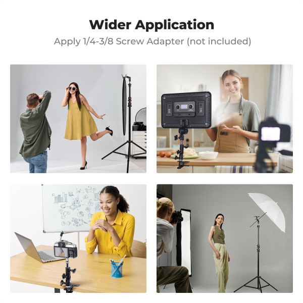 Металлический держатель K&F Concept для отражателей — усиленный зажим с креплением 5/8" на стойку для рефлекторов и фонов (KF18.0014)