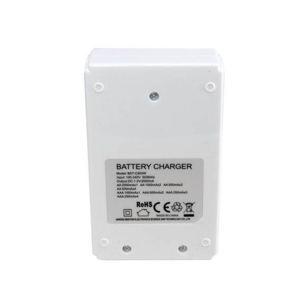 Зарядное устройство Li-ion для аккумуляторов AA / AAA , Ni-NH / Ni-Cd, BESTON BST-C903W (AAB1850)