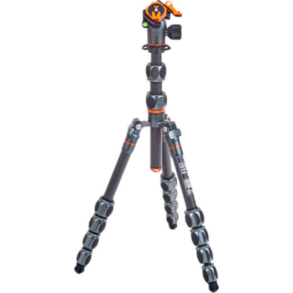 Штатив 3 LEGGED THING Leo 2.0 Grey Карбоновий, 5 секцій, кульова голова AirHed Pro LV та чохол у комплекті (LEOKITGREY2)