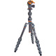 Штатив 3 LEGGED THING Leo 2.0 Grey Карбоновий, 5 секцій, кульова голова AirHed Pro LV та чохол у комплекті (LEOKITGREY2)