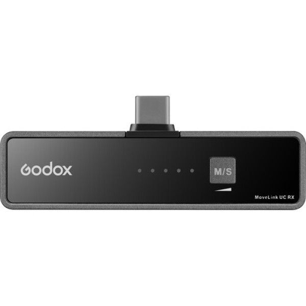 Godox MoveLink UC2 Компактна цифрова бездротова мікрофонна система для двох людей для смартфонів та планшетів з портом USB Type-C (2,4 ГГц)