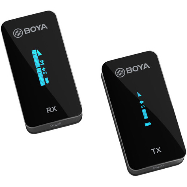 BOYA BY-XM6-S1 Ультракомпактный двухканальный беспроводной микрофон 1+1 2,4 ГГц