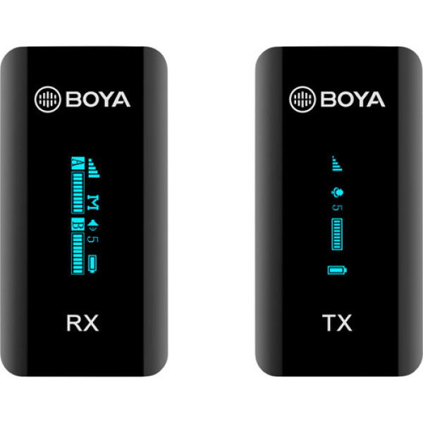 BOYA BY-XM6-S1 Ультракомпактный двухканальный беспроводной микрофон 1+1 2,4 ГГц