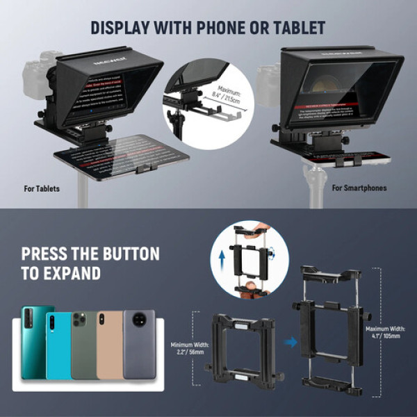 Телесуфлер Neewer X1 Pro II 9" із дистанційним керуванням для професійної відеозйомки (X1 Pro II)