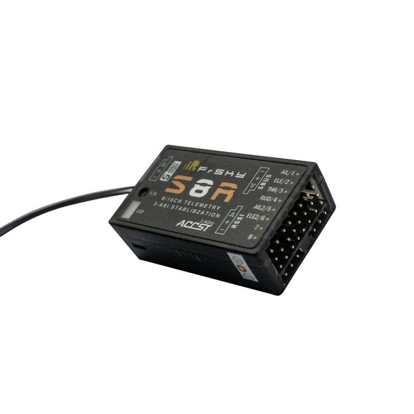 Приймач 8к FrSky S8R із трьохосьовою стабілізацією (ЄС)