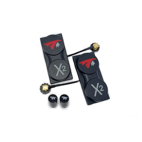 Антенны 5.8ГГц TrueRC X2-AIR 5.8 MK II 2шт+2шт комплект для DJI FPV (LHCP) 13 dBic+ 1.9 dBic