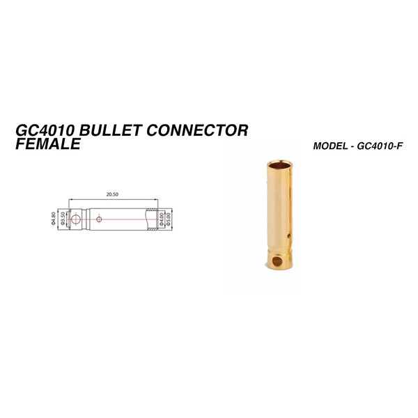 Конектори AMASS GC4010 4.0MM Female 3шт