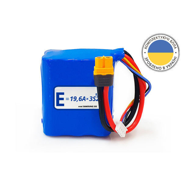 Аккумуляторная батарея 3S2P Energy Life 9800 мАч EVE 21700-50E (XT60-F)