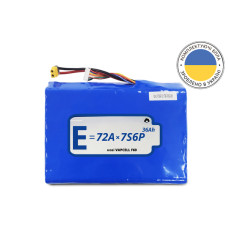 Акумуляторна батарея 7S6P Energy Life 36000 мАг VAPCELL 21700-F60 Li-Ion 13AWG XT60-F (001)