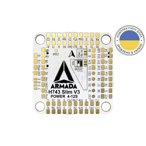Полетный контроллер ARMADA H743 SLIM V1 (ICM42688Px2)