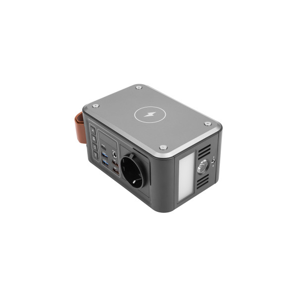 Зарядна станція PowerPlant PP-286 24000mAh, PD 18W, AC 120W, DC12-16.8V, USB-C, 2xUSB QC3.0, бездротовий