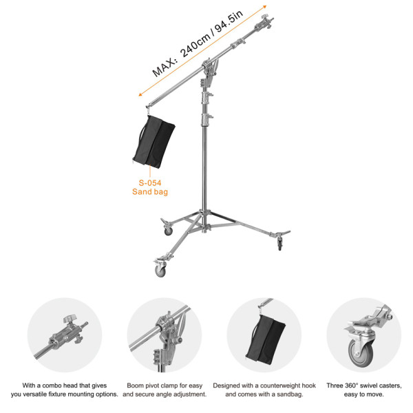 Студийный журавль 2 в 1 HSB80 E-IMAGE