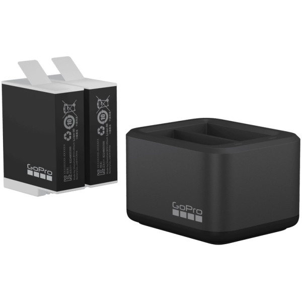 Двойное зарядное устройство GoPro Dual Battery Charger + Акумулятор Enduro 2 шт для HERO11&10&9