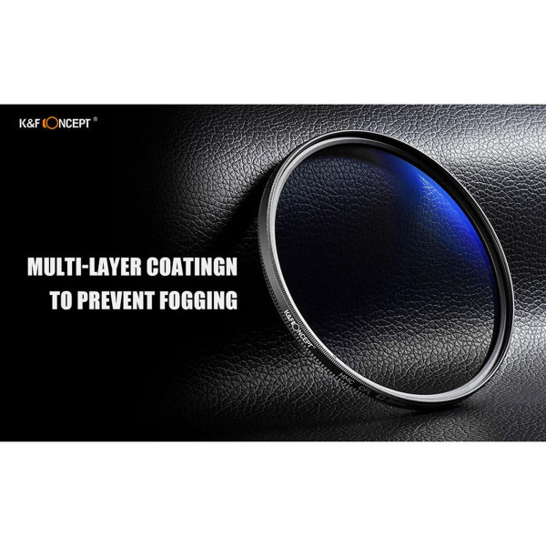 Светофильтр K&F Concept 49mm HMC CPL Blue-Coated, Japan Optics (KF01.1434)