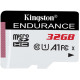 Карта памяти microSDHC (UHS-1 U1) Kingston Endurance 32Gb class 10 А1 (R95MB/s, W30MB/s)