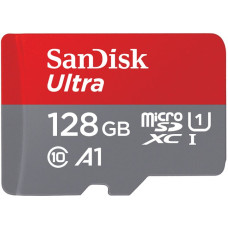 Карта пам'яті microSDXC (UHS-1) SanDisk Ultra 128 ГБ класу 10 A1 (120 МБ/с)