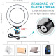 Кольцевая USB LED лампа Puluz PKT3037 6.2" + штатив 70 cм