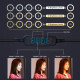 Кольцевая USB LED лампа Puluz PKT3037 6.2" + штатив 70 cм