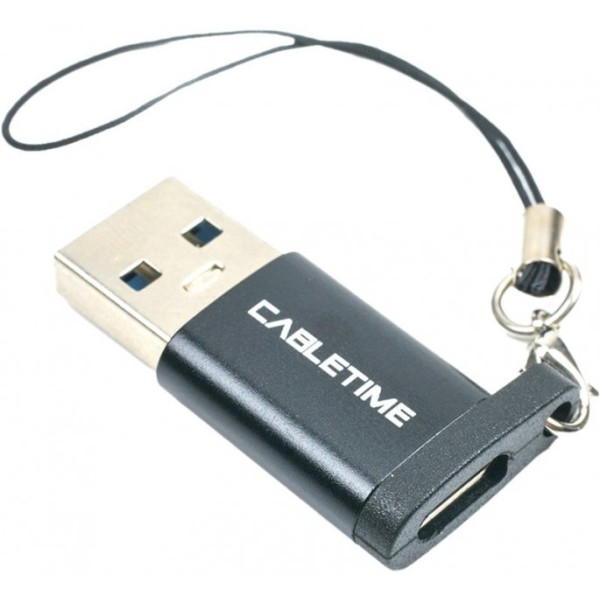 Переходник CABLETIME OTG USB 3.0 Type-A (M) - USB Type-C (F) (CA913701)