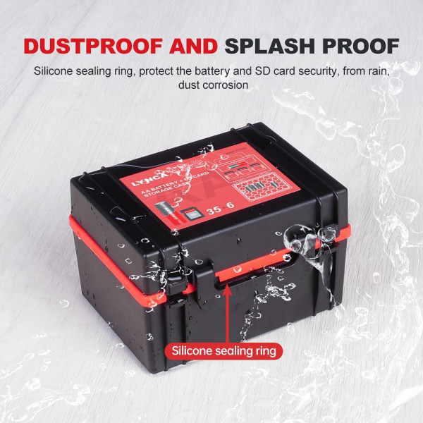 Жесткий органайзер для хранения аккумуляторов LYNCA и держатель для SD-карты D750B