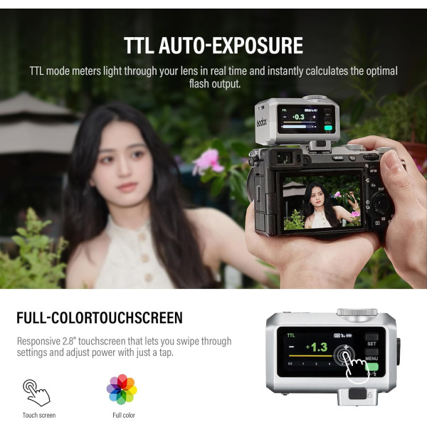 Спалах Godox iT30Pro F TTL Mini Flash for FUJIFILM (Silver)(IT30PRO F SILVER)