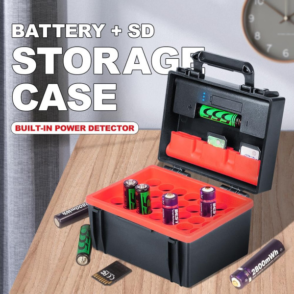 Жесткий органайзер для хранения аккумуляторов LYNCA и держатель для SD-карты D750B