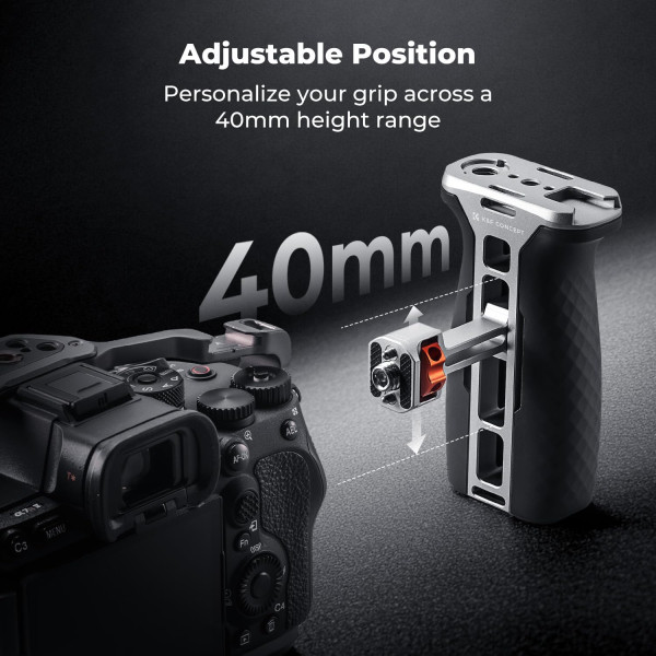 Боковая рукоятка K&F Concept с креплением NATO и 3/8" для клеток и ригов камер (KF31.235)